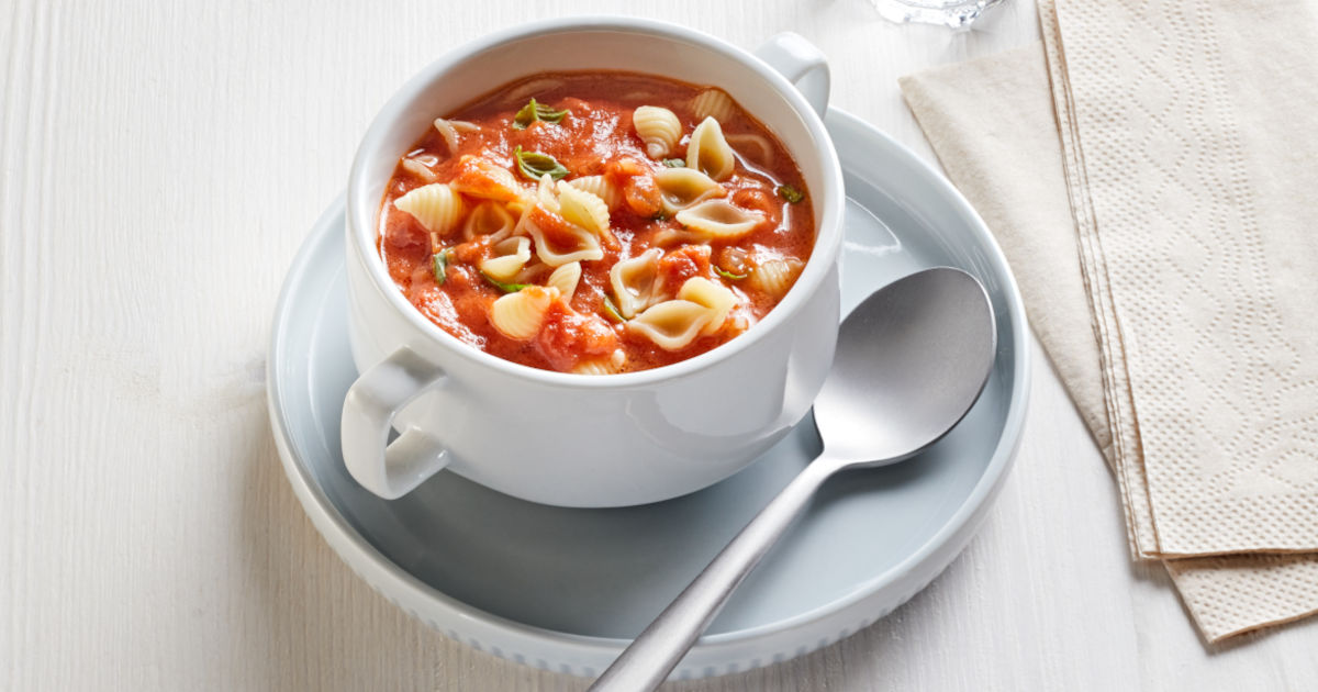 Vegetarische Tomatensuppe mit Nudeln | Vernetzungsstelle Kita- und ...